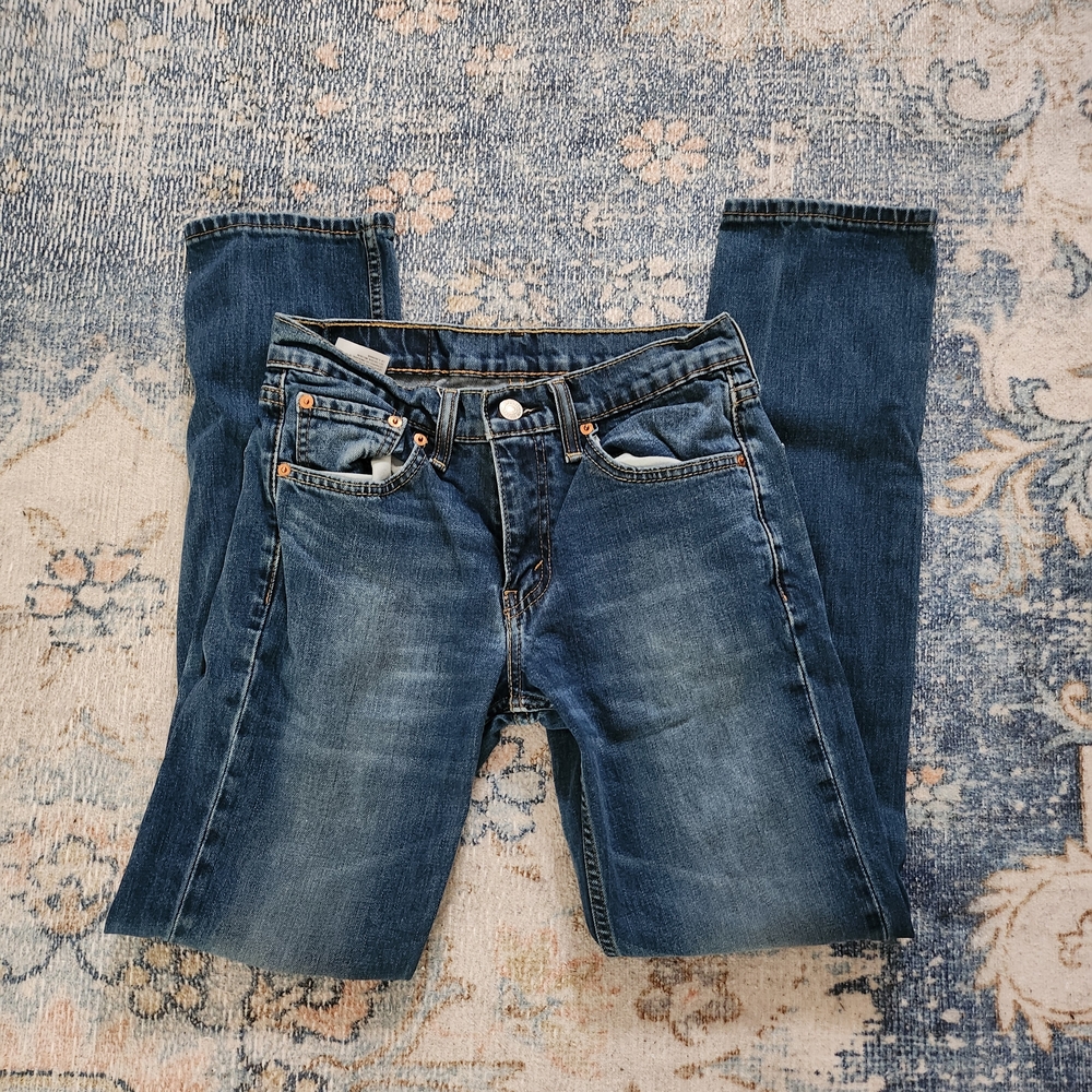 Levi's Dark Blue Straight Jeans